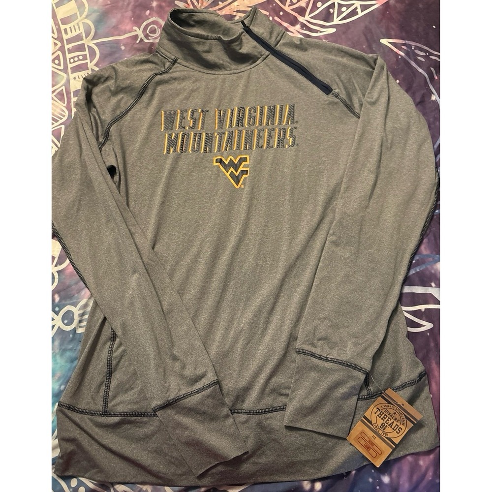 NEW Rivalry Threads NCAA‎ Women's West Virginia Mountaineers LS Pullover, Large